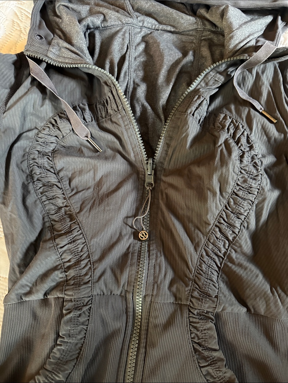 lululemon athletica Dark Gray Hooded Utility Jacket - Picture 2 of 6